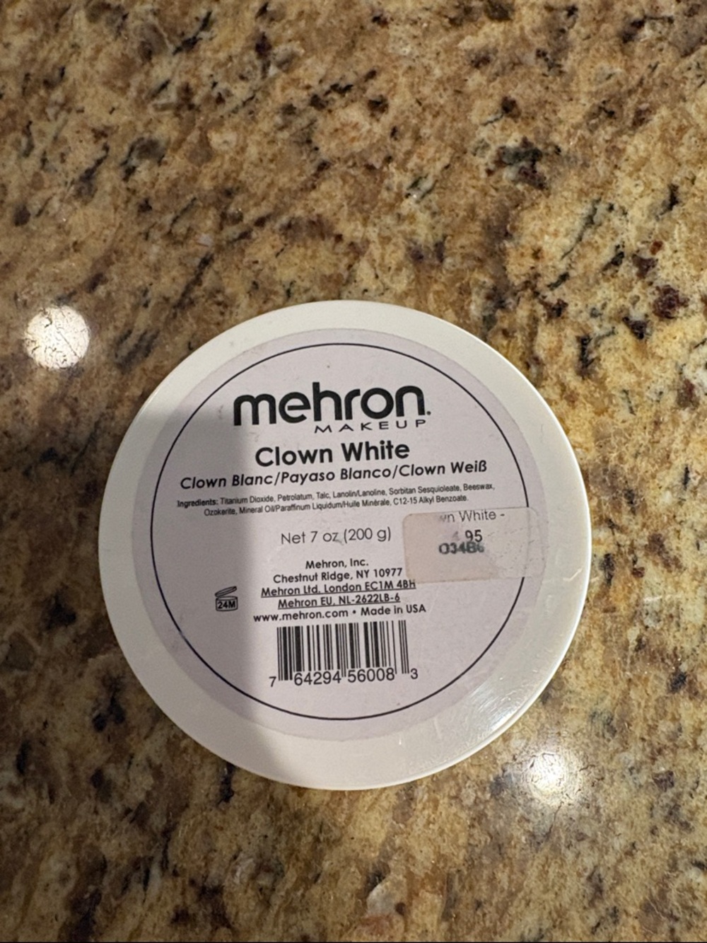 Clown White Cream Makeup - White‎